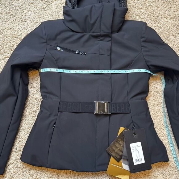 Goldbergh Elegante Belt Ski Jacket Soft Shell Insulated Coat Hooded US 8 NWT - Picture 7 of 11